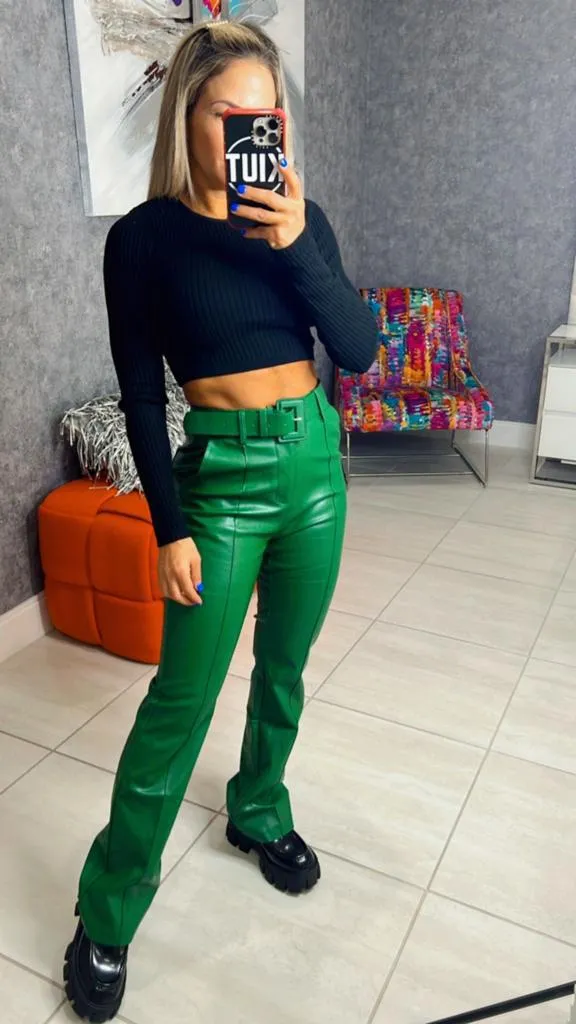 5168 Long sleeve crop top sweater