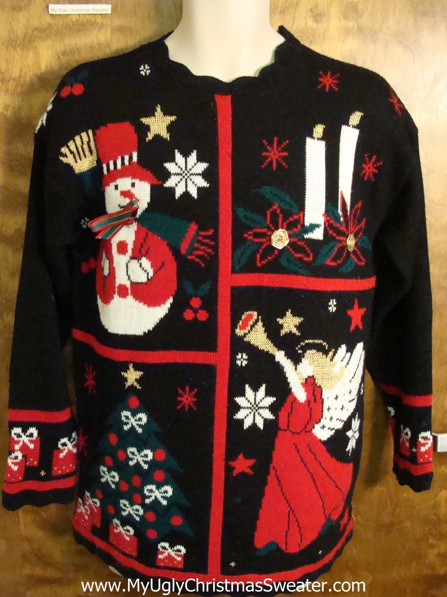 80s Acrylic Mess Ugly Christmas Sweater