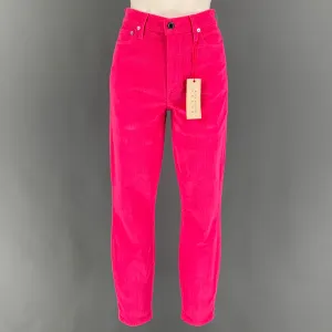 ALICE   OLIVIA Size 28 Pink Cotton Corduroy Jean Cut Casual Pants