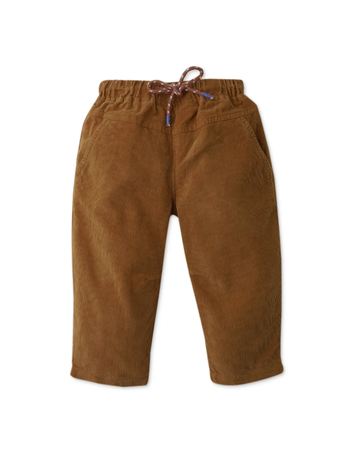 BABY BOYS LOW CROTCH CORD PANTS WITH DRAWSTRING