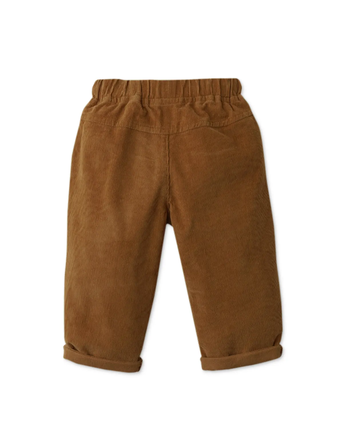 BABY BOYS LOW CROTCH CORD PANTS WITH DRAWSTRING