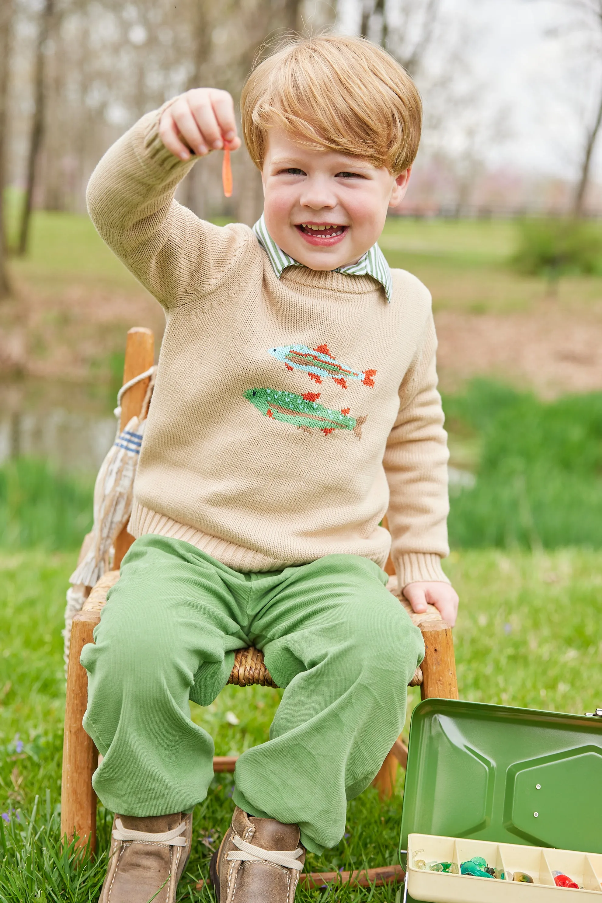Banded Pant - Watercress Corduroy