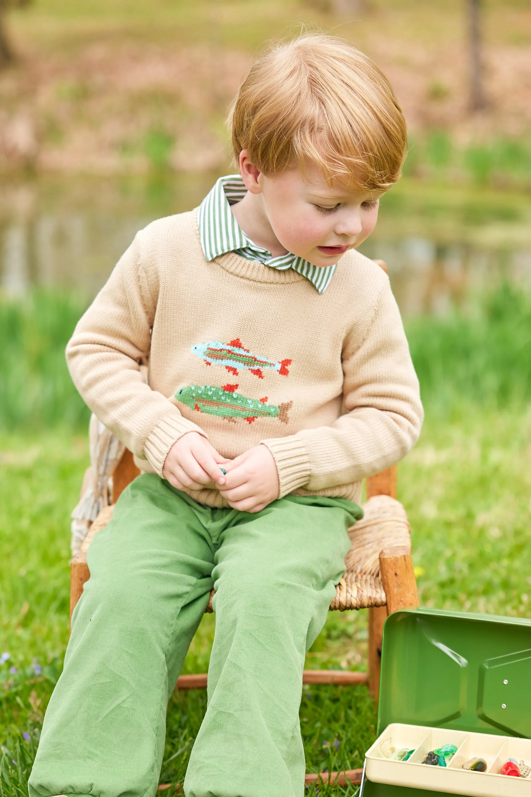 Banded Pant - Watercress Corduroy