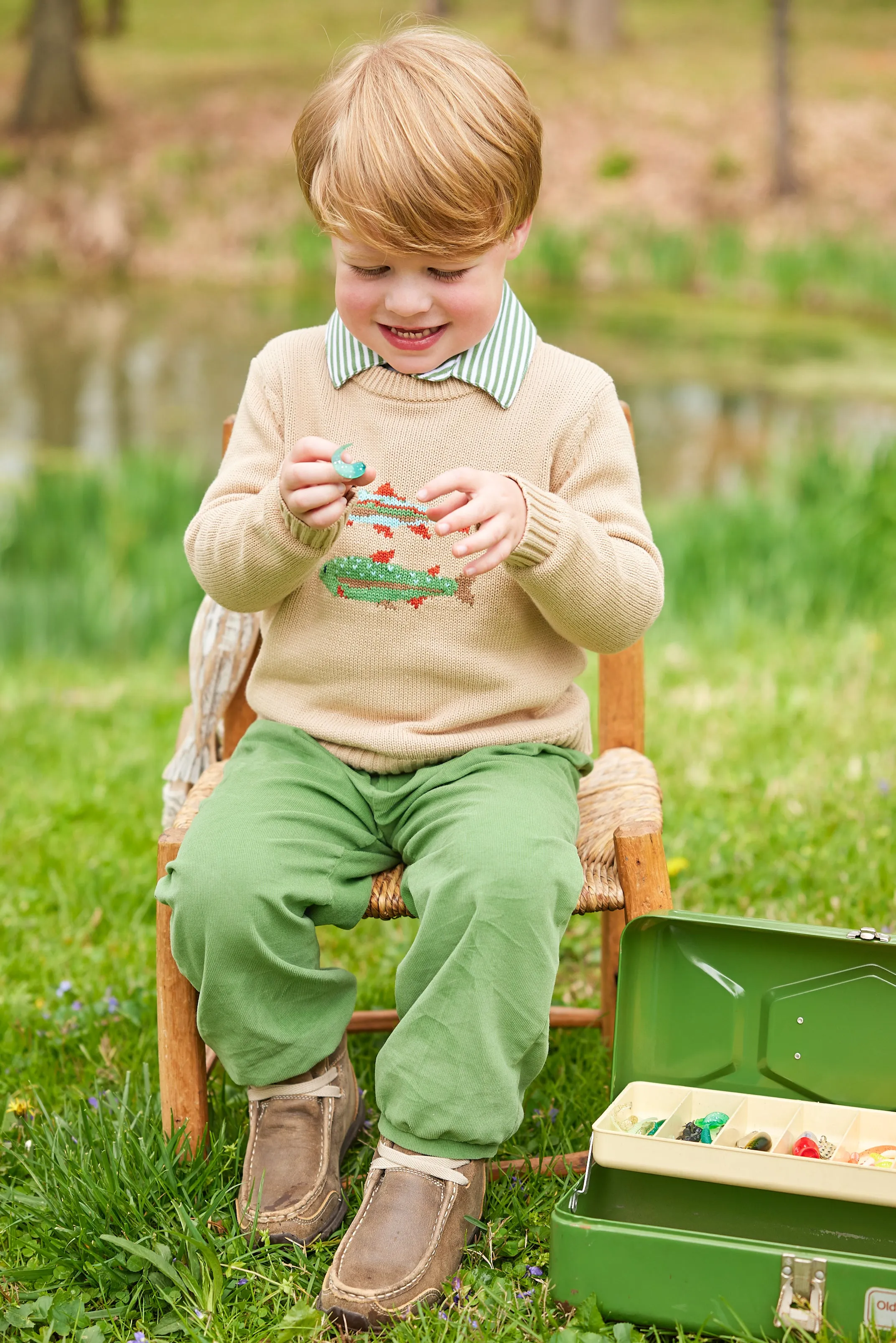 Banded Pant - Watercress Corduroy
