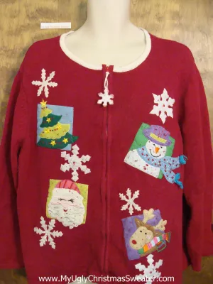 Best SIlly Ugly Festive Xmas Sweater 2xl
