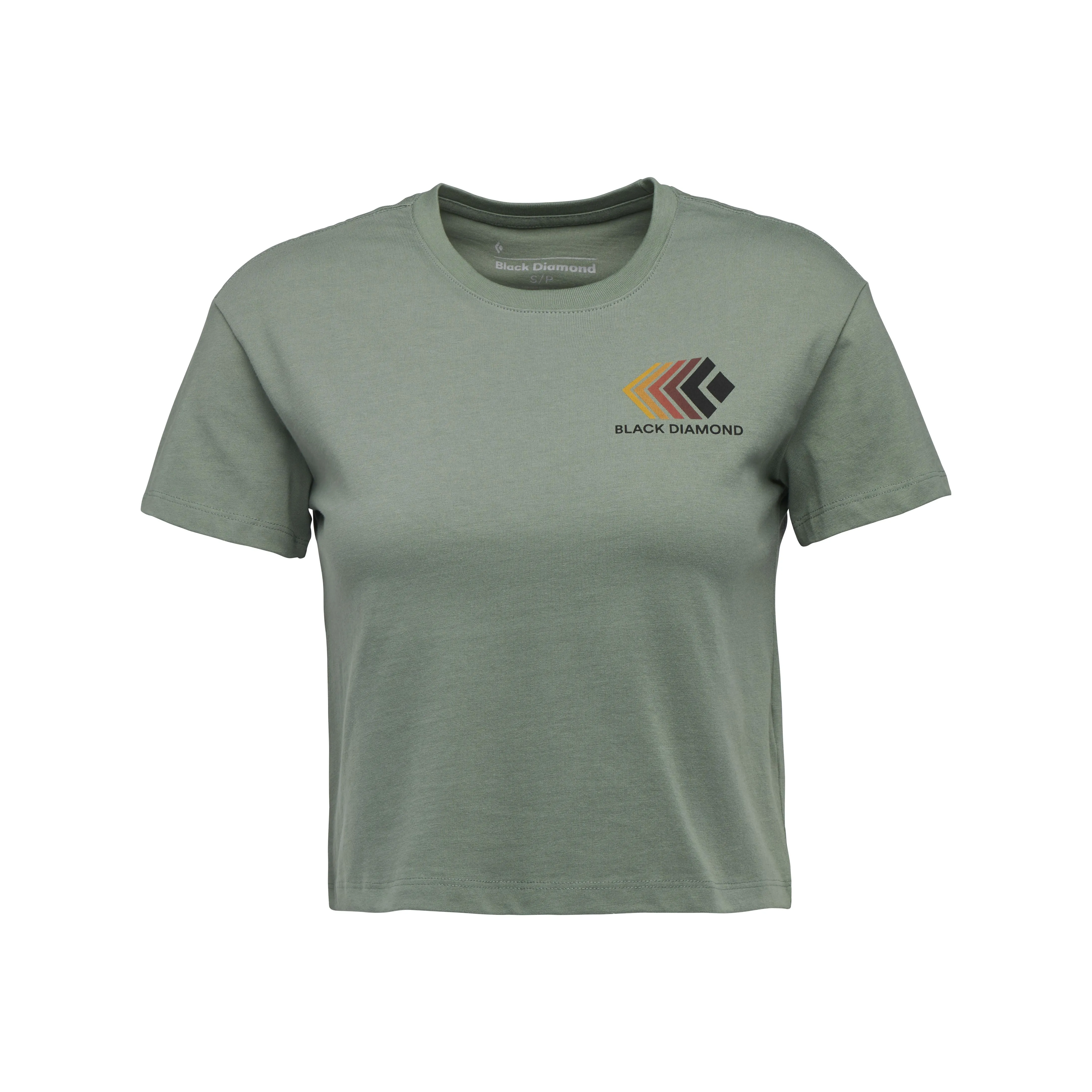 Black Diamond Women&#x27;s Faded Crop Shortsleeve Tee Laurel Green | Buy Black Diamond Women&#x27;s Faded Crop Shortsleeve Tee Laurel Green here | Outnorth
