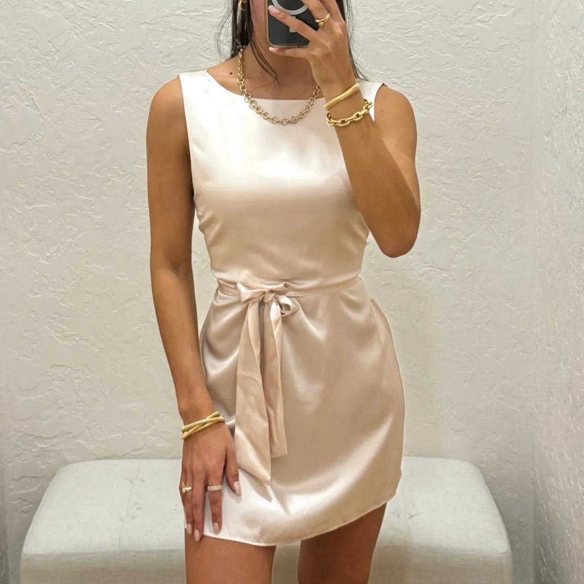 Bowie Mini Dress - Blush