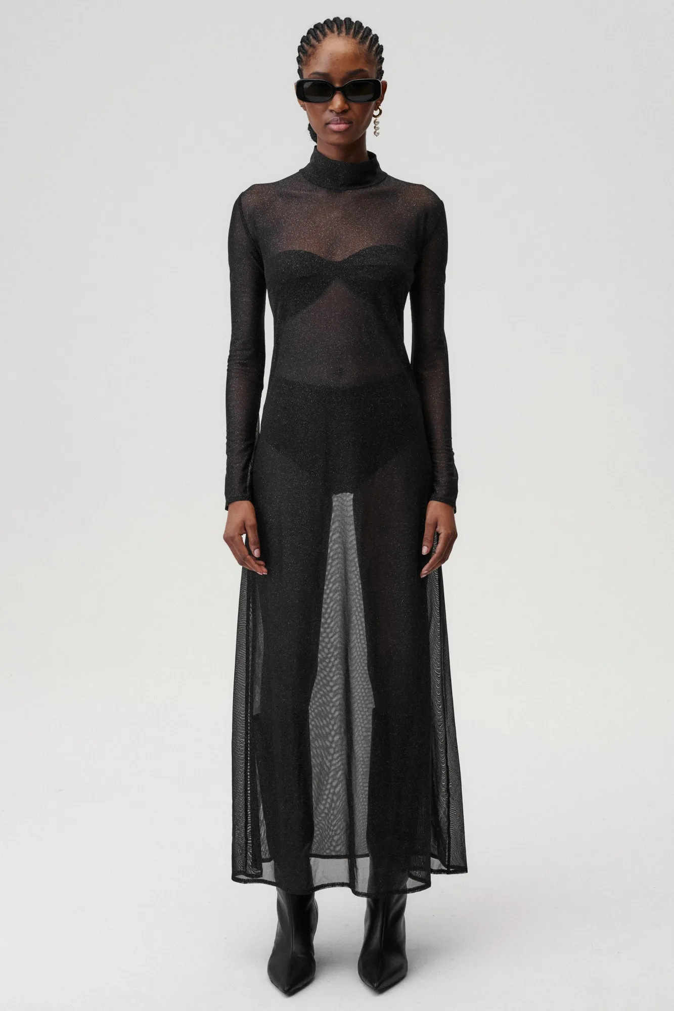Brigitte Dress Sparkling Black