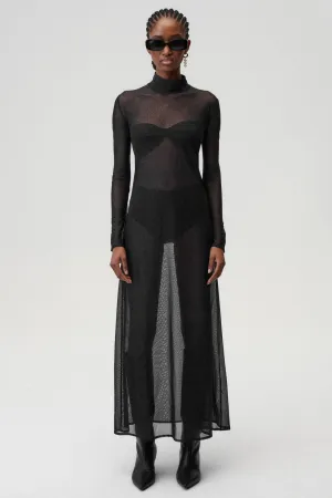 Brigitte Dress Sparkling Black