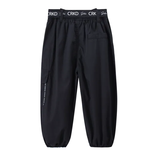 Brooklyn Casual Pants with Belt - Black