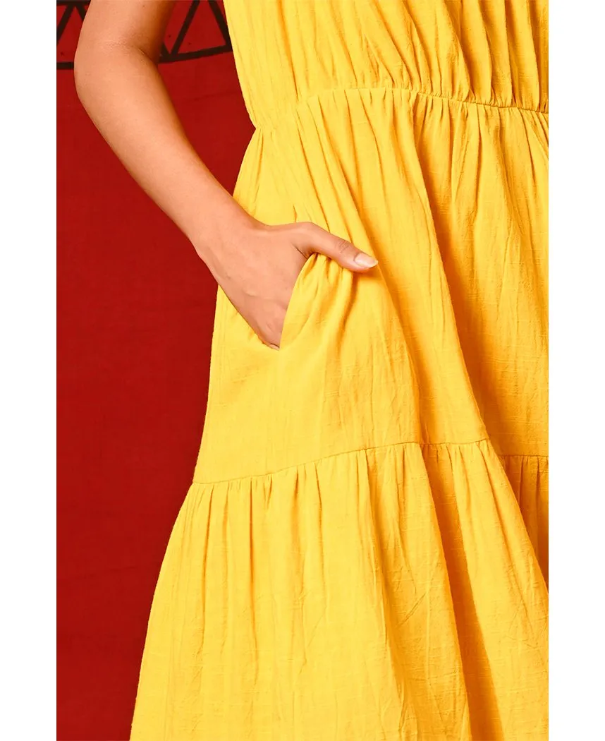 Canary Tiered Dress