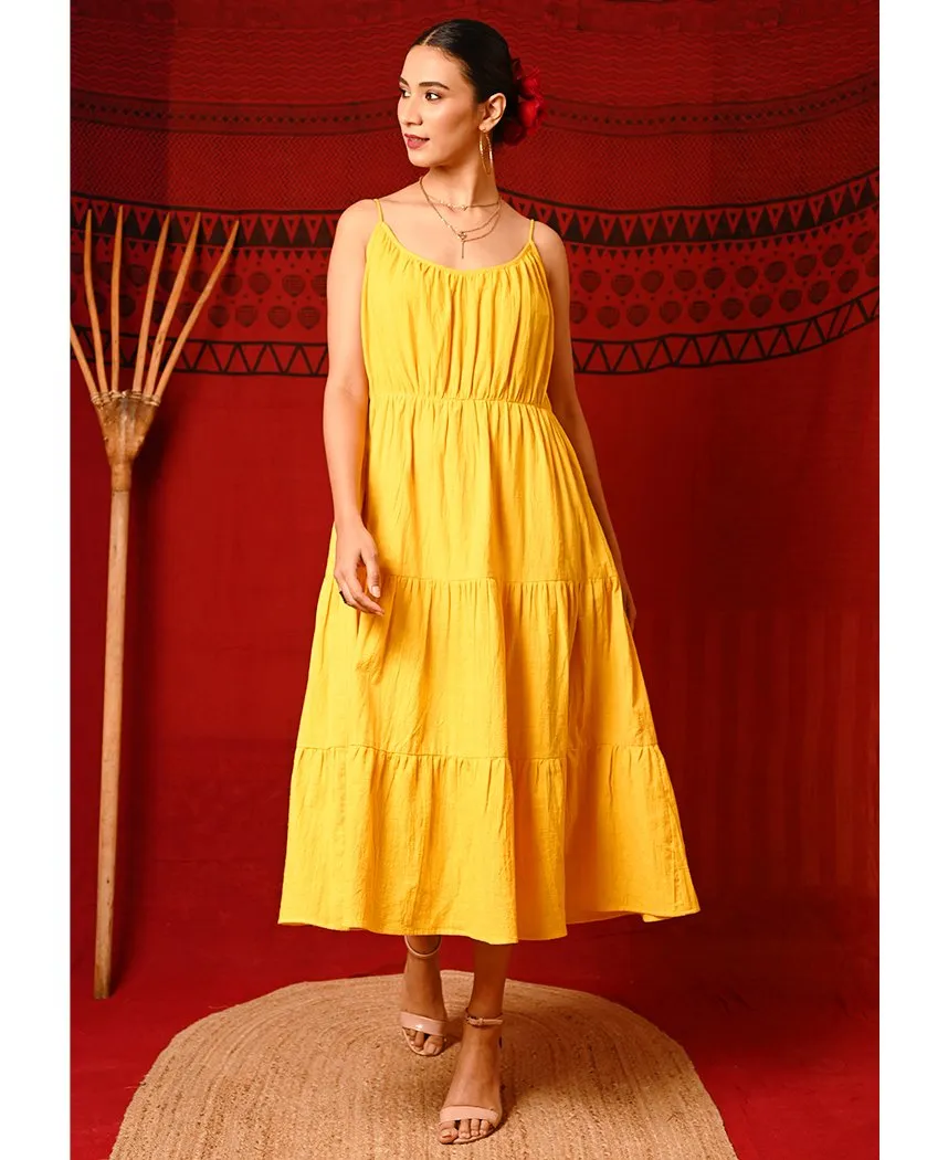Canary Tiered Dress