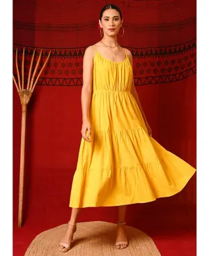 Canary Tiered Dress