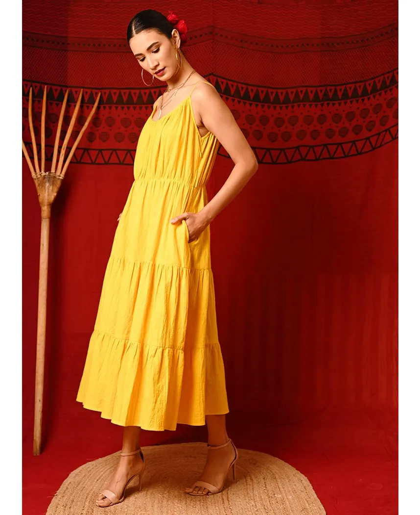 Canary Tiered Dress