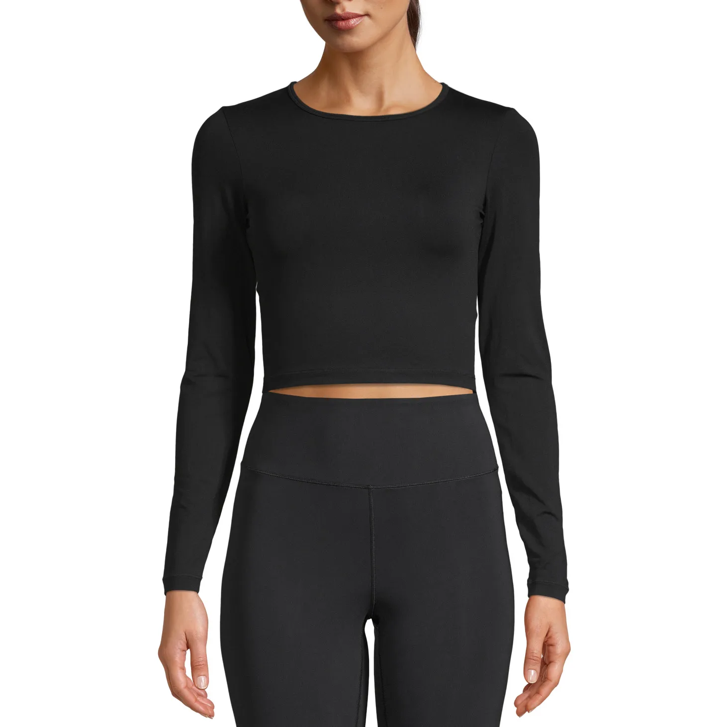 Casall Women&#x27;s Crop Long Sleeve Black | Buy Casall Women&#x27;s Crop Long Sleeve Black here | Outnorth