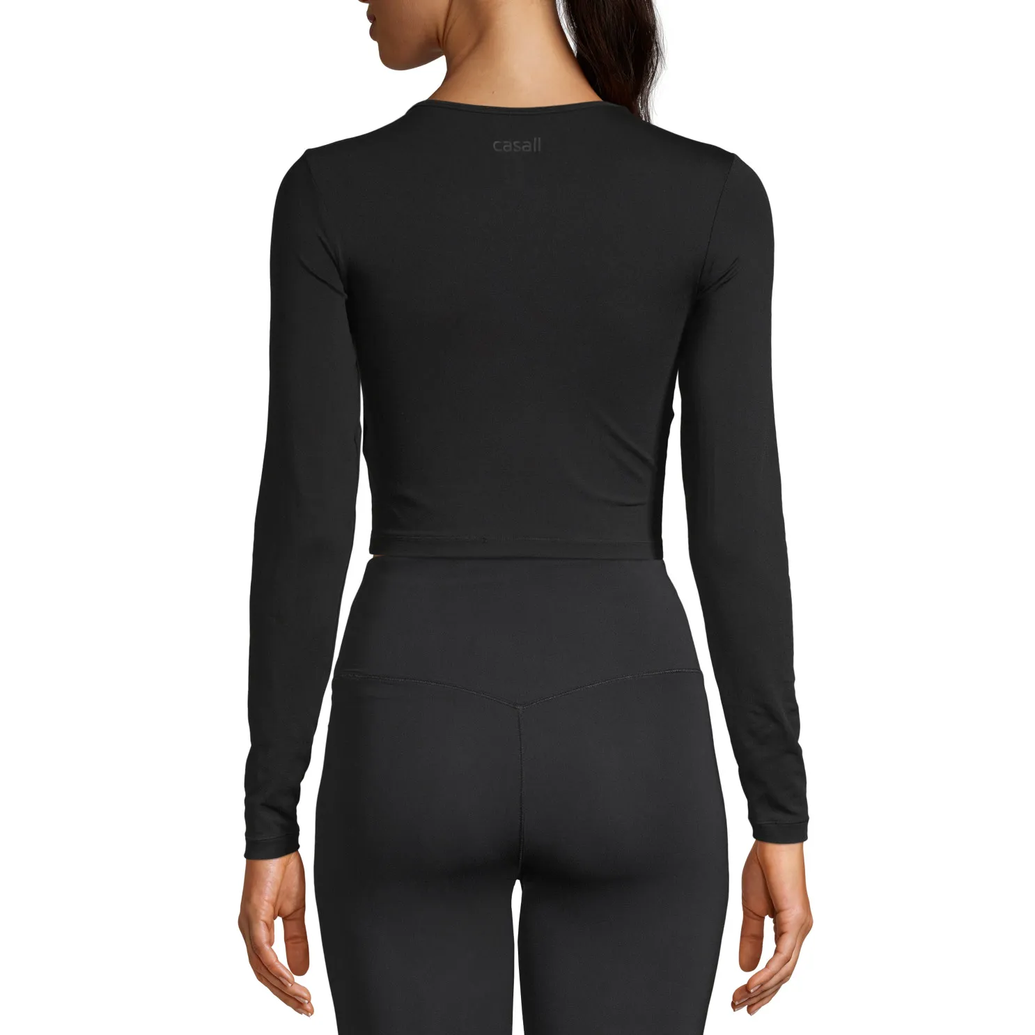 Casall Women&#x27;s Crop Long Sleeve Black | Buy Casall Women&#x27;s Crop Long Sleeve Black here | Outnorth