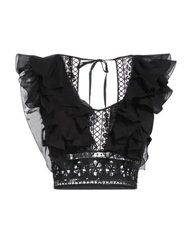 CHARO RUIZ Nico Cropped Ruffled Top