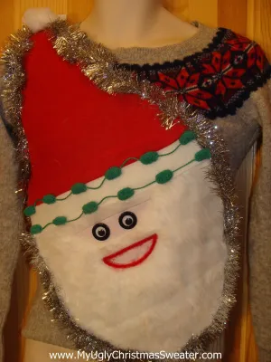 Child Size or XXS Wacky Santa Ugly Christmas Sweater