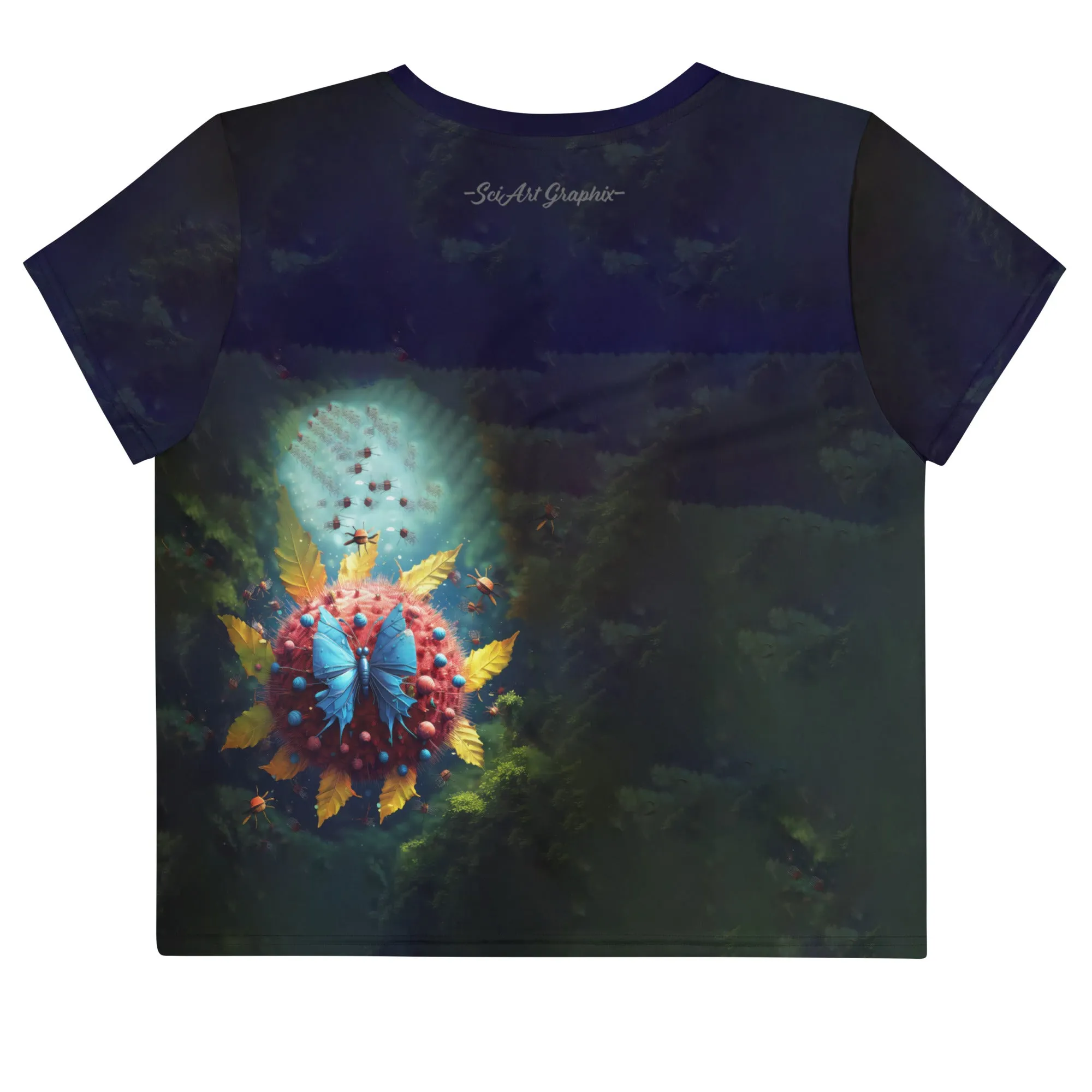 Crop Tee Viral Flower