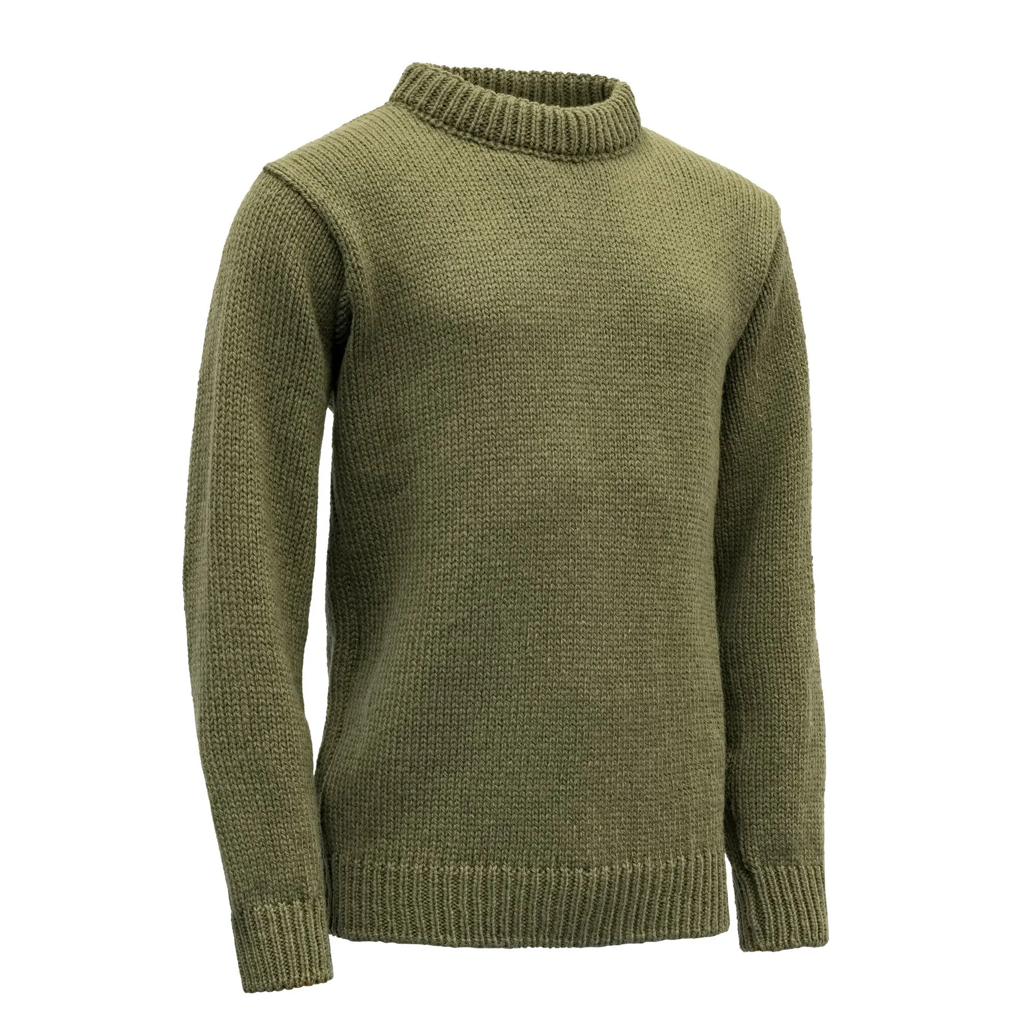 Devold Nansen Man Sweater Crew Neck Olive | Buy Devold Nansen Man Sweater Crew Neck Olive here | Outnorth