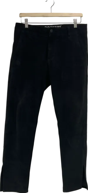 dockers Black Corduroy Trousers UK 10