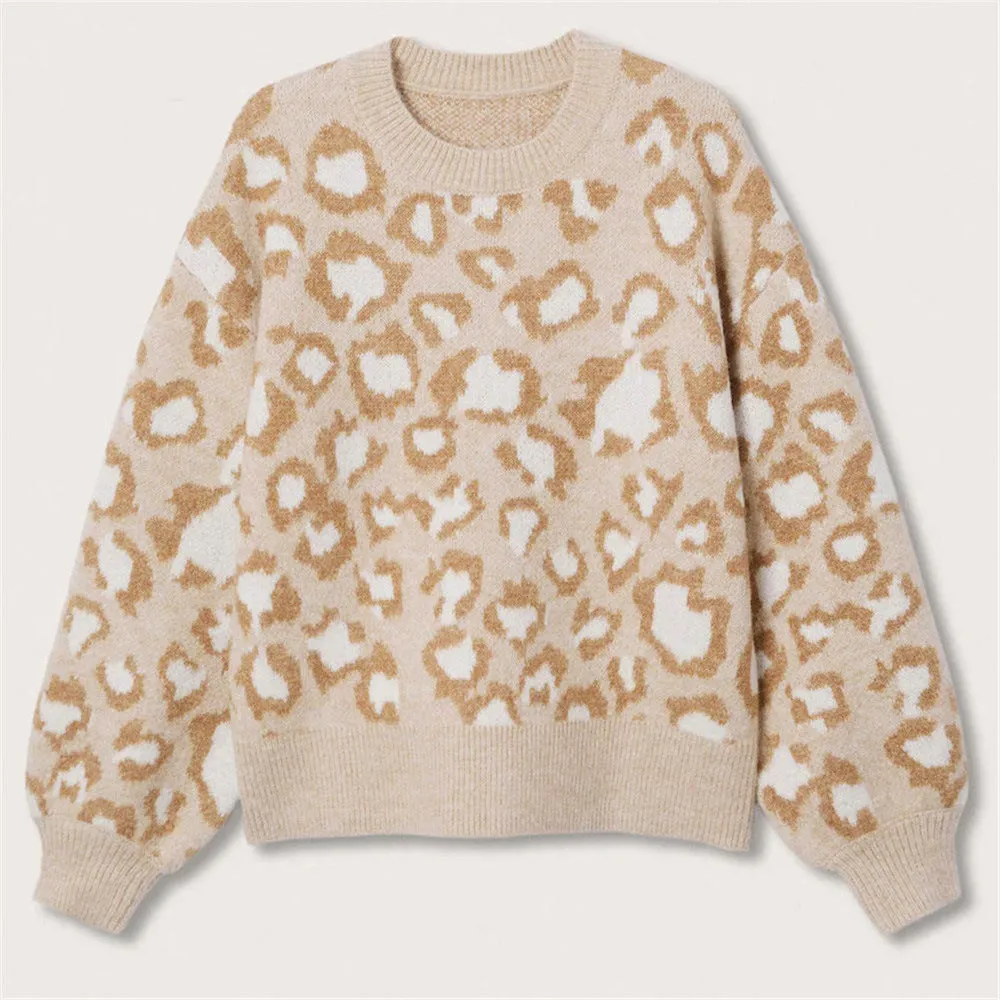 Ebay Wish European And American Winter Leopard Sweater