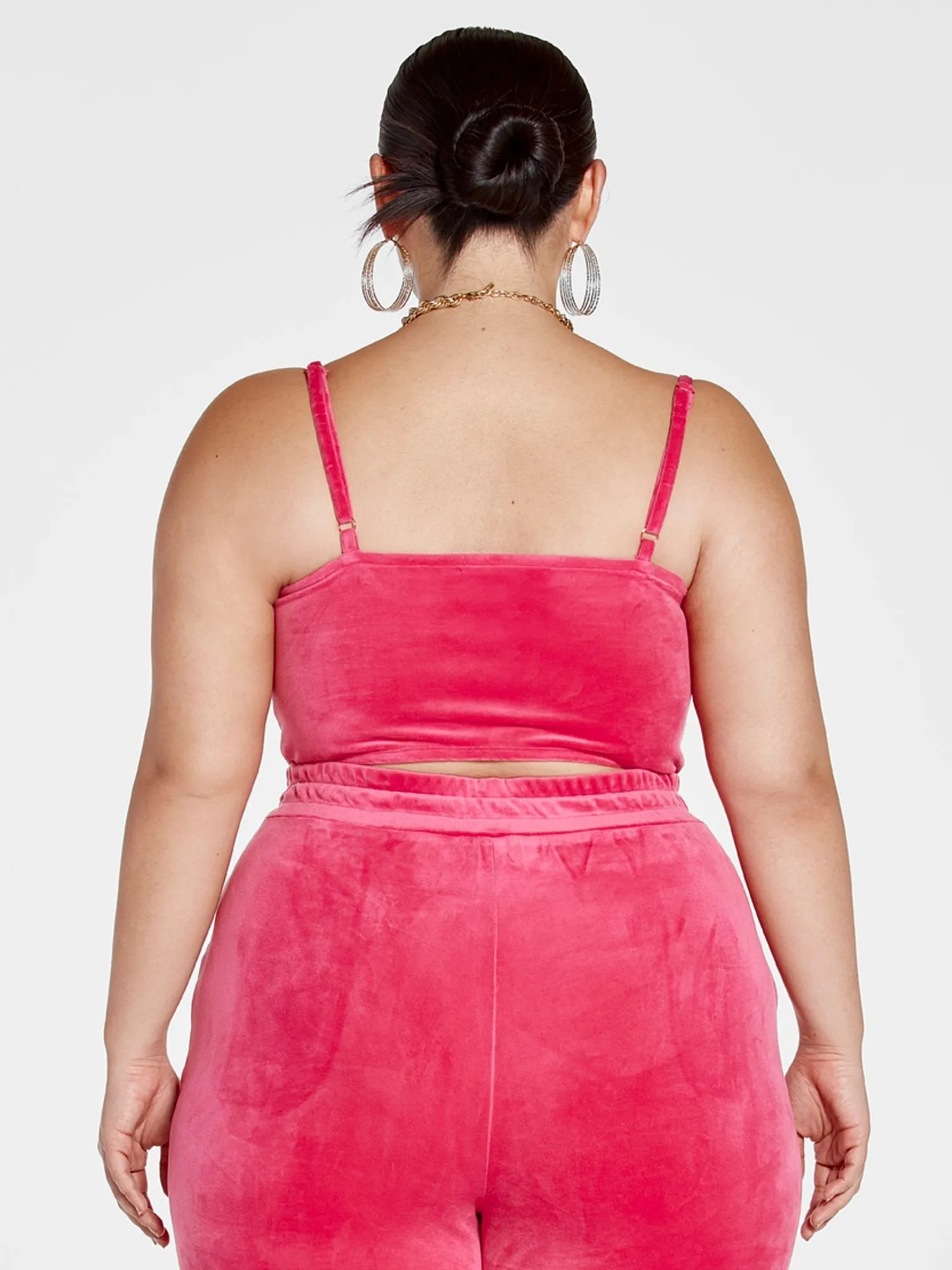 Fashion To Figure - Rowan Velour Lace-Up Corset Top