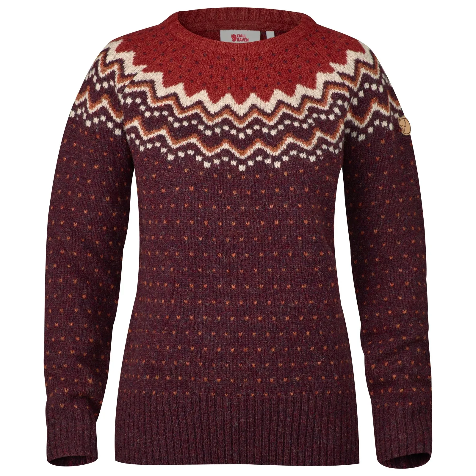 Fjällräven Women&#x27;s Övik Knit Sweater Dark Garnet | Buy Fjällräven Women&#x27;s Övik Knit Sweater Dark Garnet here | Outnorth