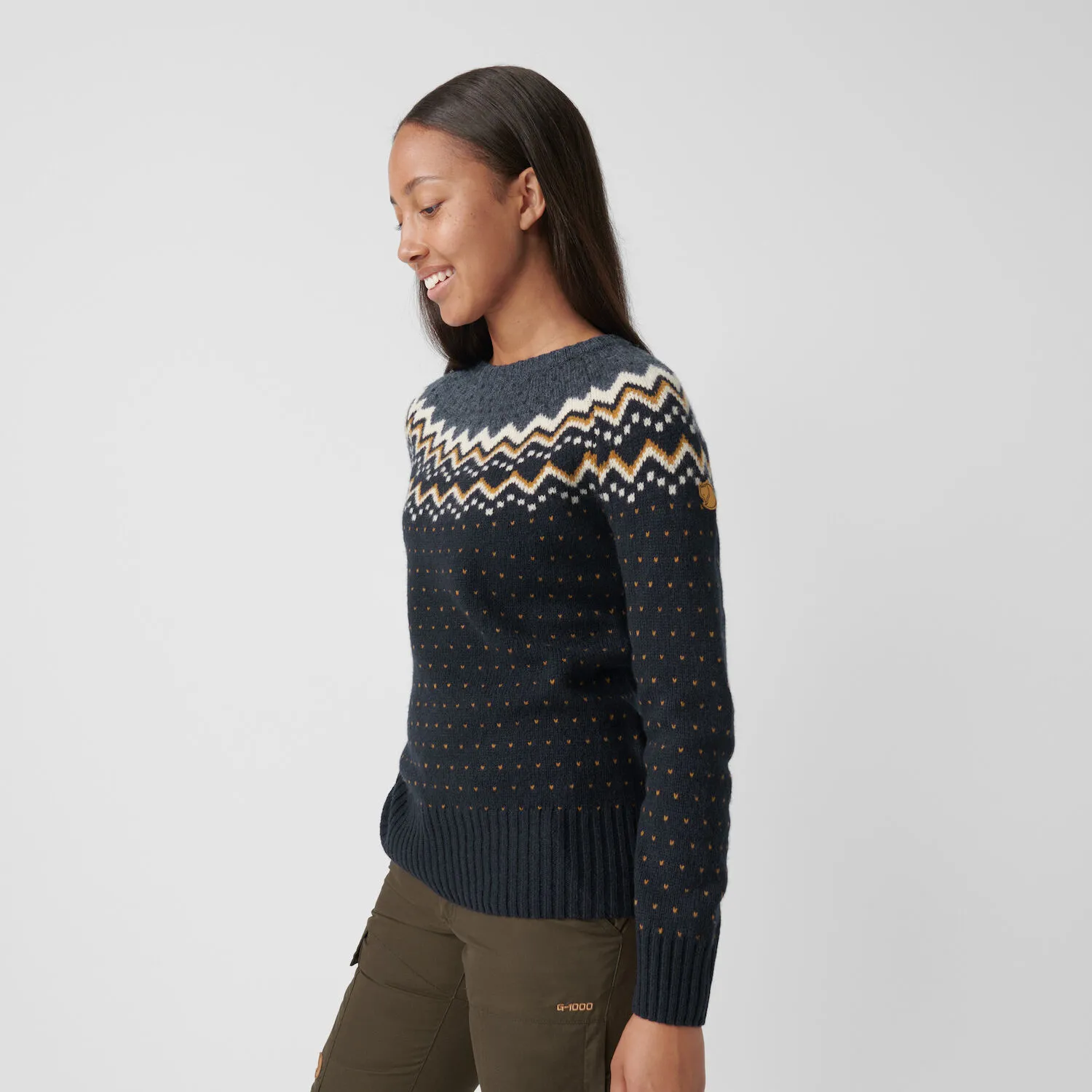 Fjällräven Women&#x27;s Övik Knit Sweater Grey | Buy Fjällräven Women&#x27;s Övik Knit Sweater Grey here | Outnorth