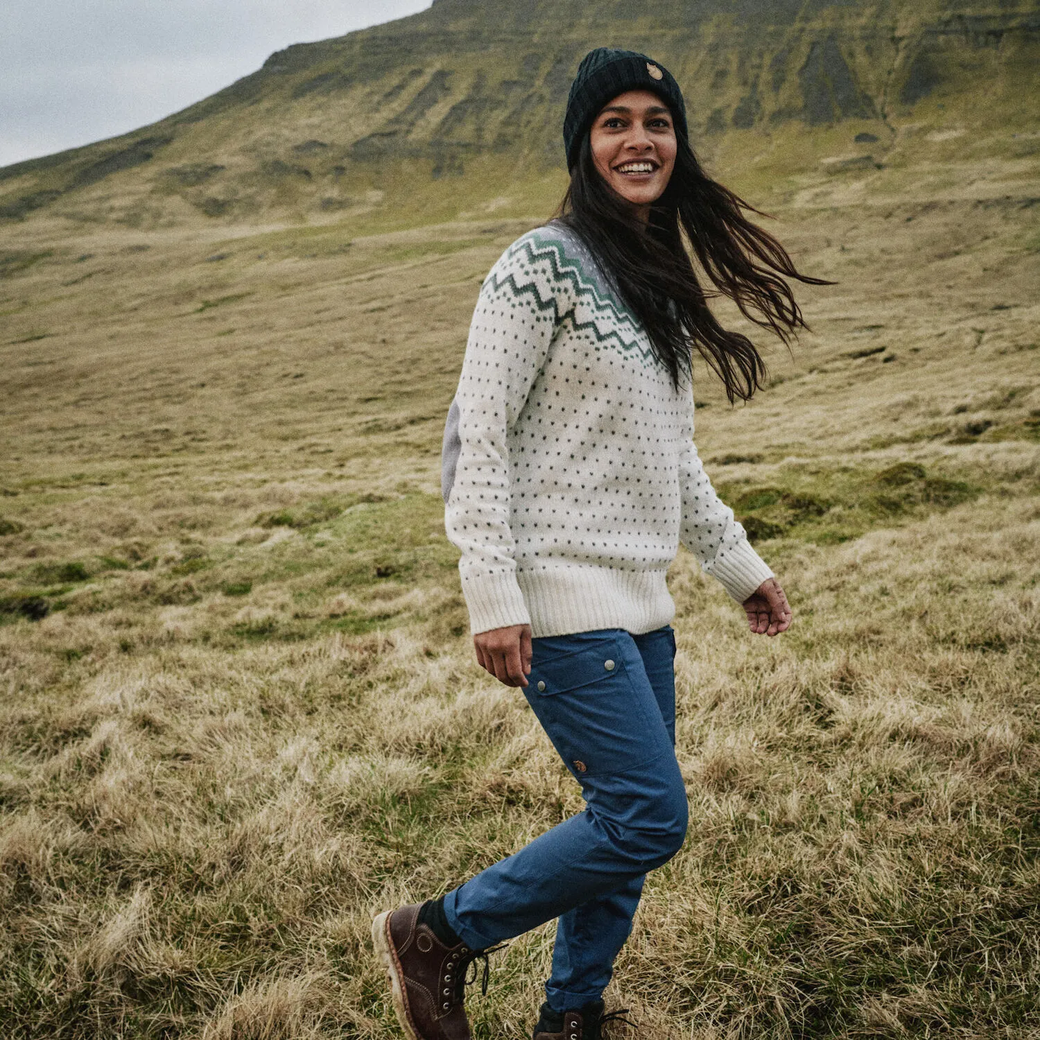 Fjällräven Women&#x27;s Övik Knit Sweater Grey | Buy Fjällräven Women&#x27;s Övik Knit Sweater Grey here | Outnorth