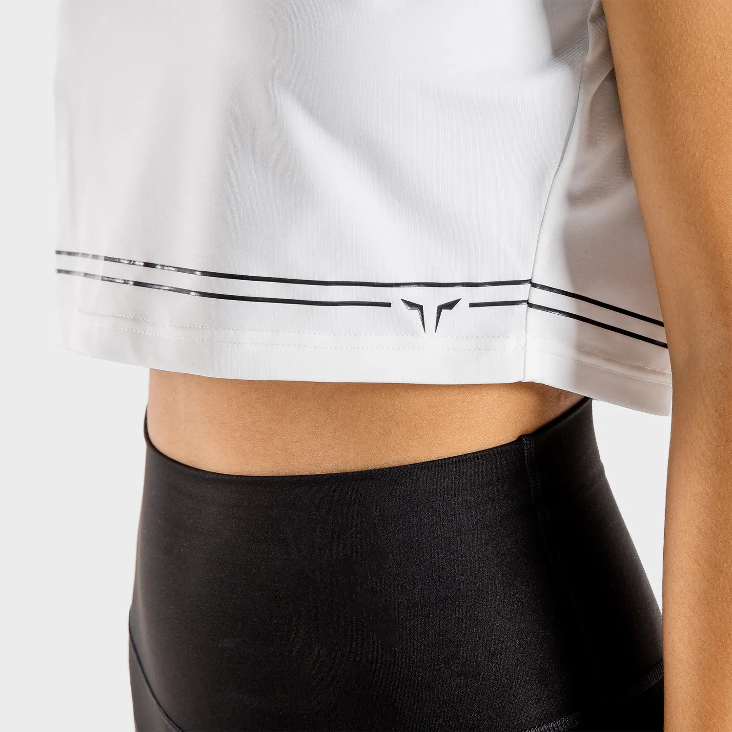 Flux Crop Tee - White