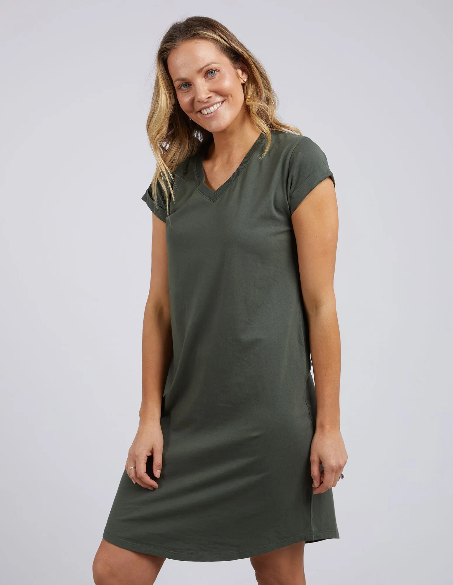 Foxwood Manly Vee Dress - Khaki