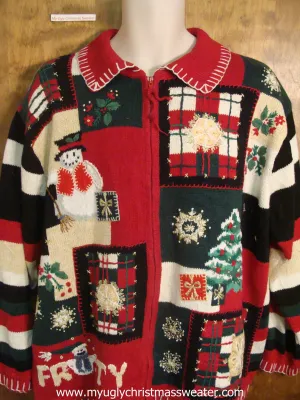 FROSTY Snowman Christmas Party Sweater