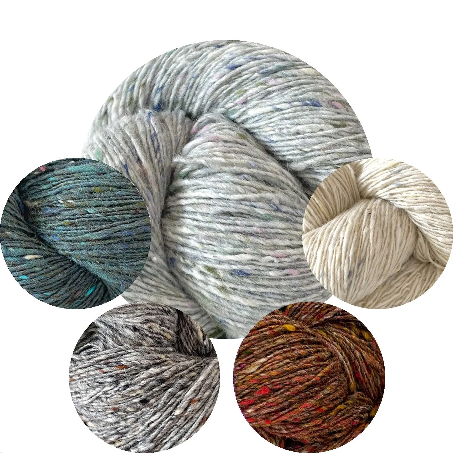 Gleninagh (Size 1-2 / Fog with Ocean, Medium Gray, Rust, Cream)