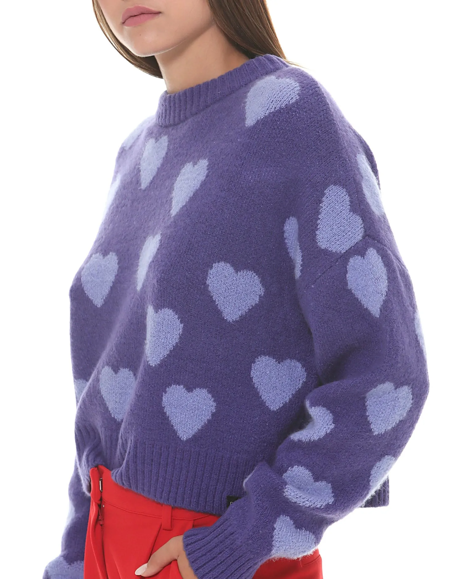 Heart pattern sweater
