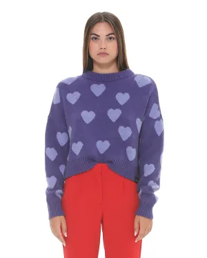 Heart pattern sweater