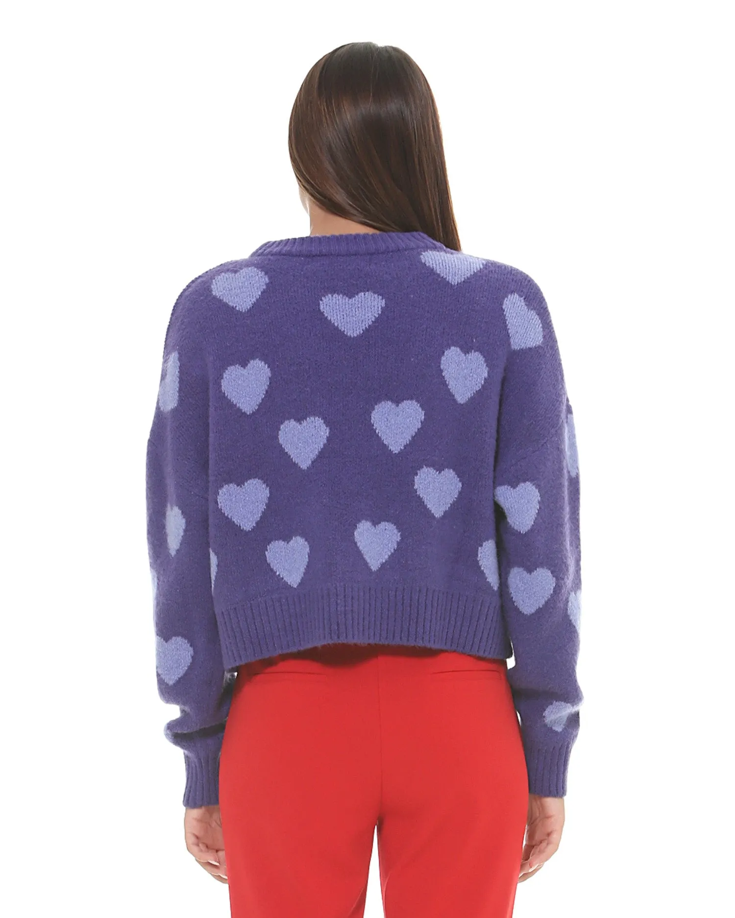 Heart pattern sweater