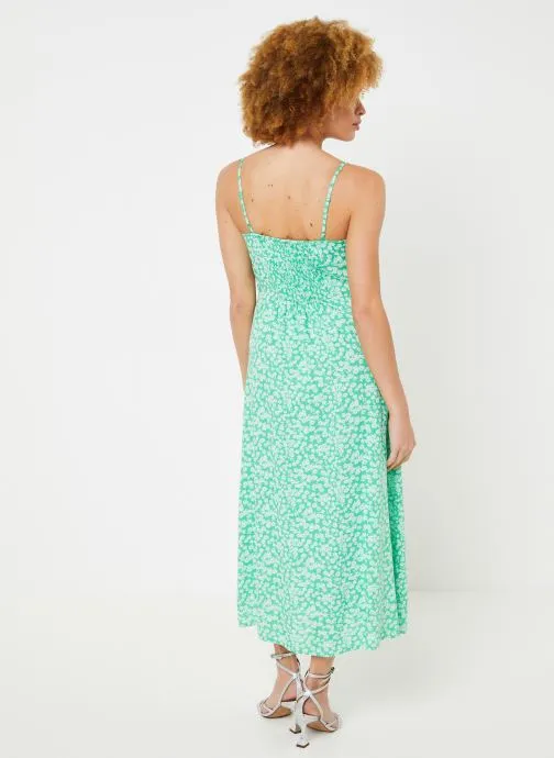 KITTY SLIP ANKLE DRESS (IRISH GREEN/FLOWER)