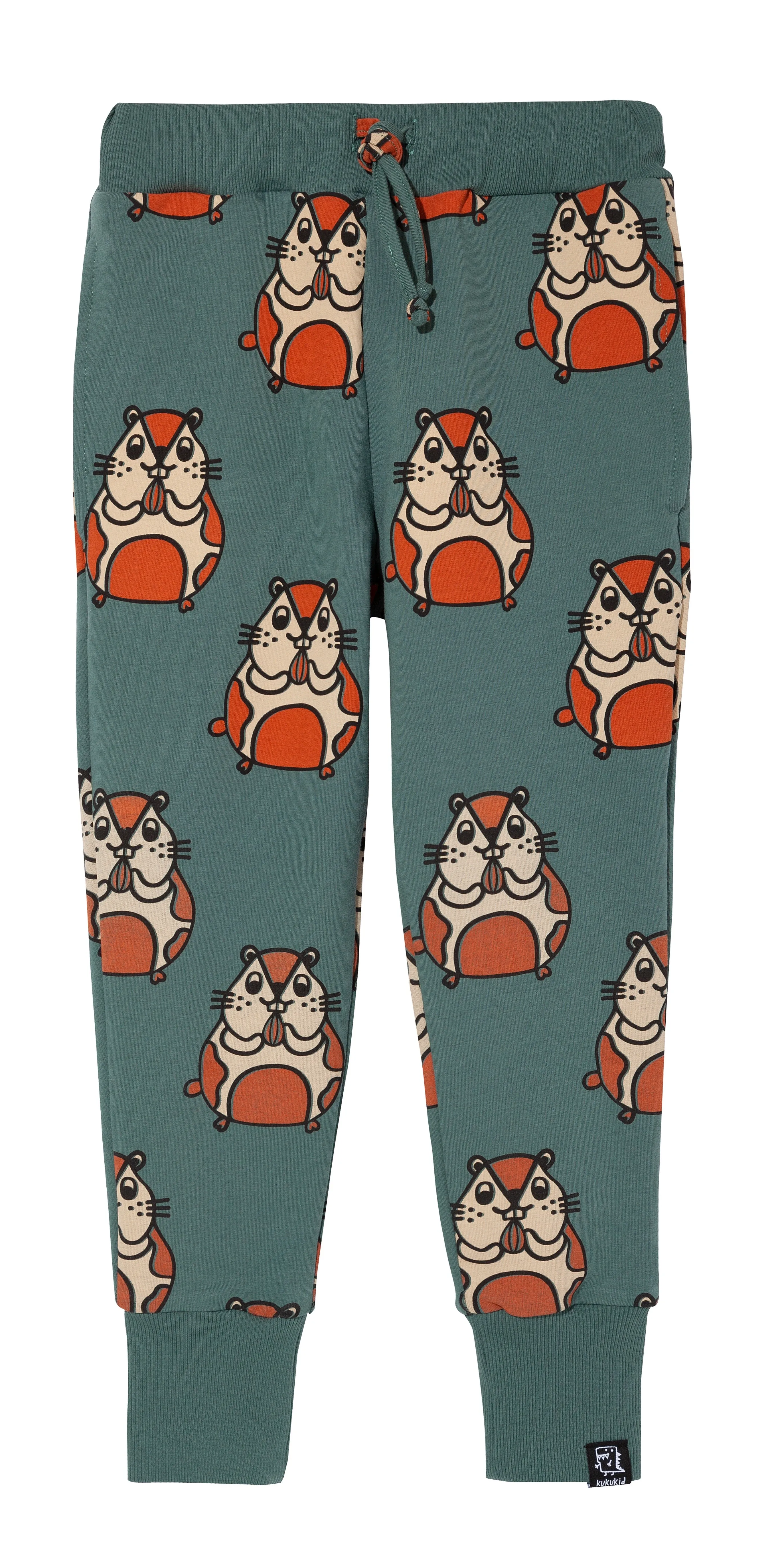 KUKUKID Green Hampster Pocket Pants