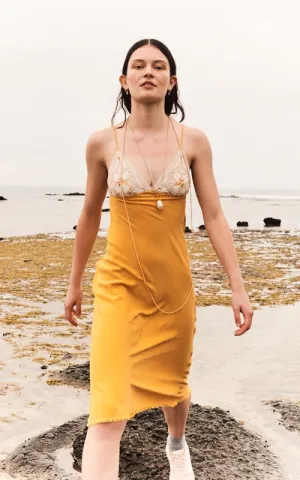 living in light slip dress