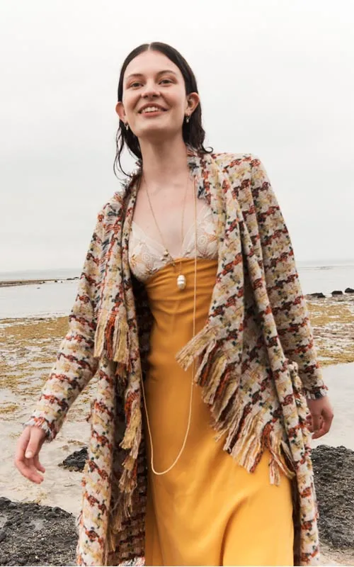 living in light slip dress