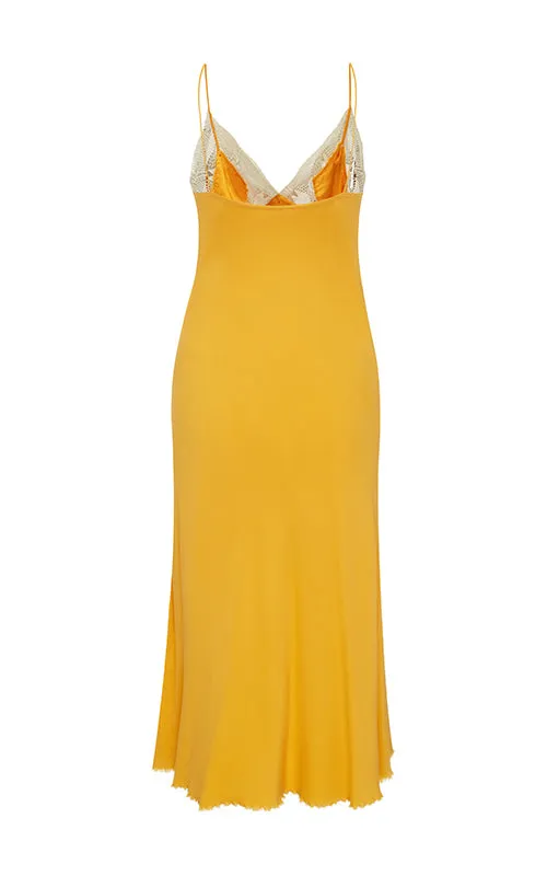 living in light slip dress