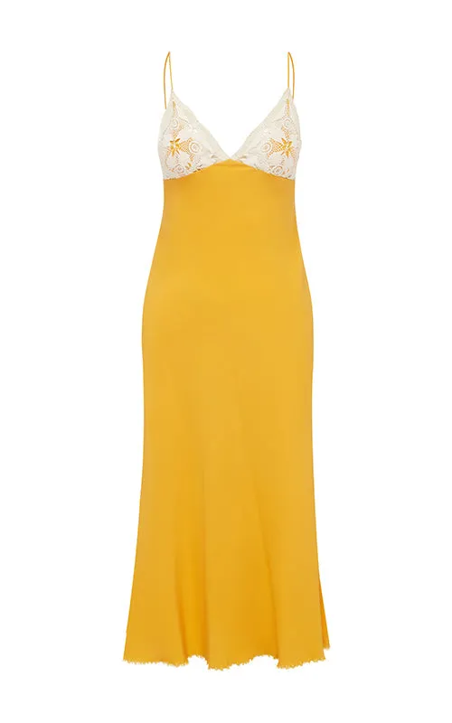 living in light slip dress