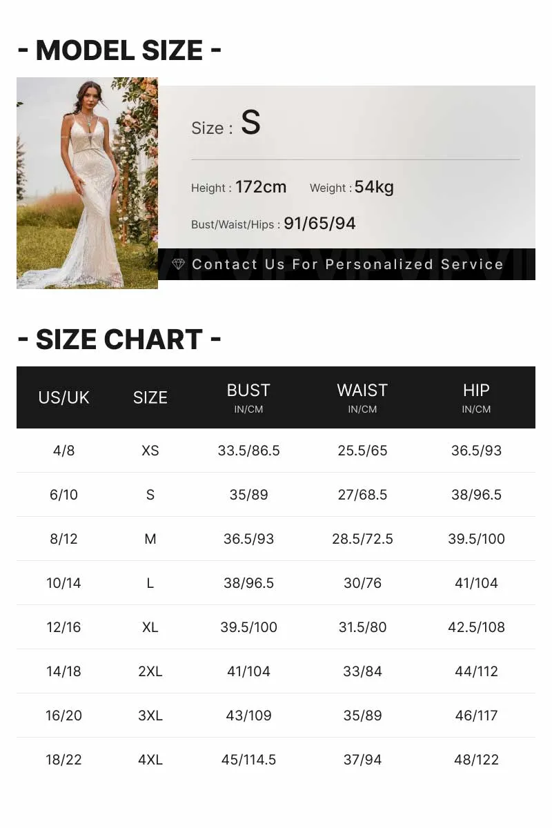 Mermaid Champagne Wedding Dress Lace Slip Glitter