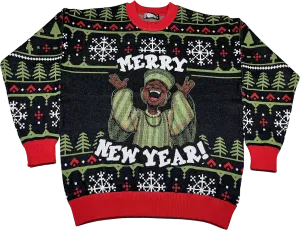 Merry New Year Trading Places Knitted Sweater