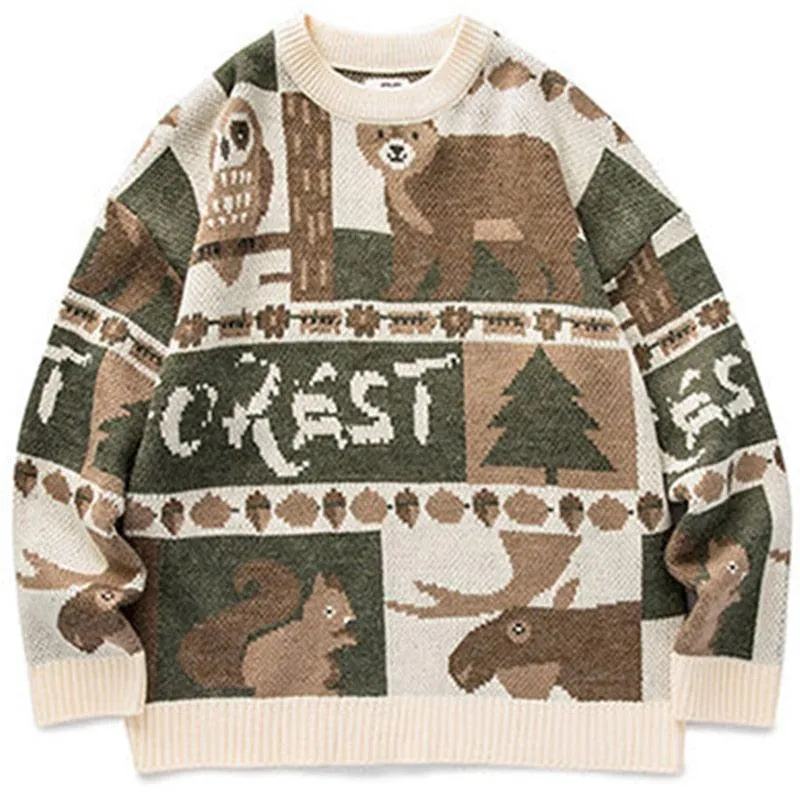 Nature Vintage Streetwear Sweater - Embrace Retro Vibes in Style 🌿🍂