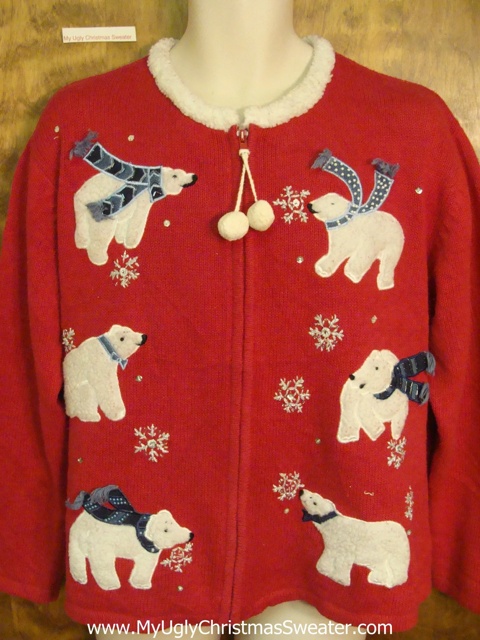 Polar Bears and Snow Horrible Christmas Sweater