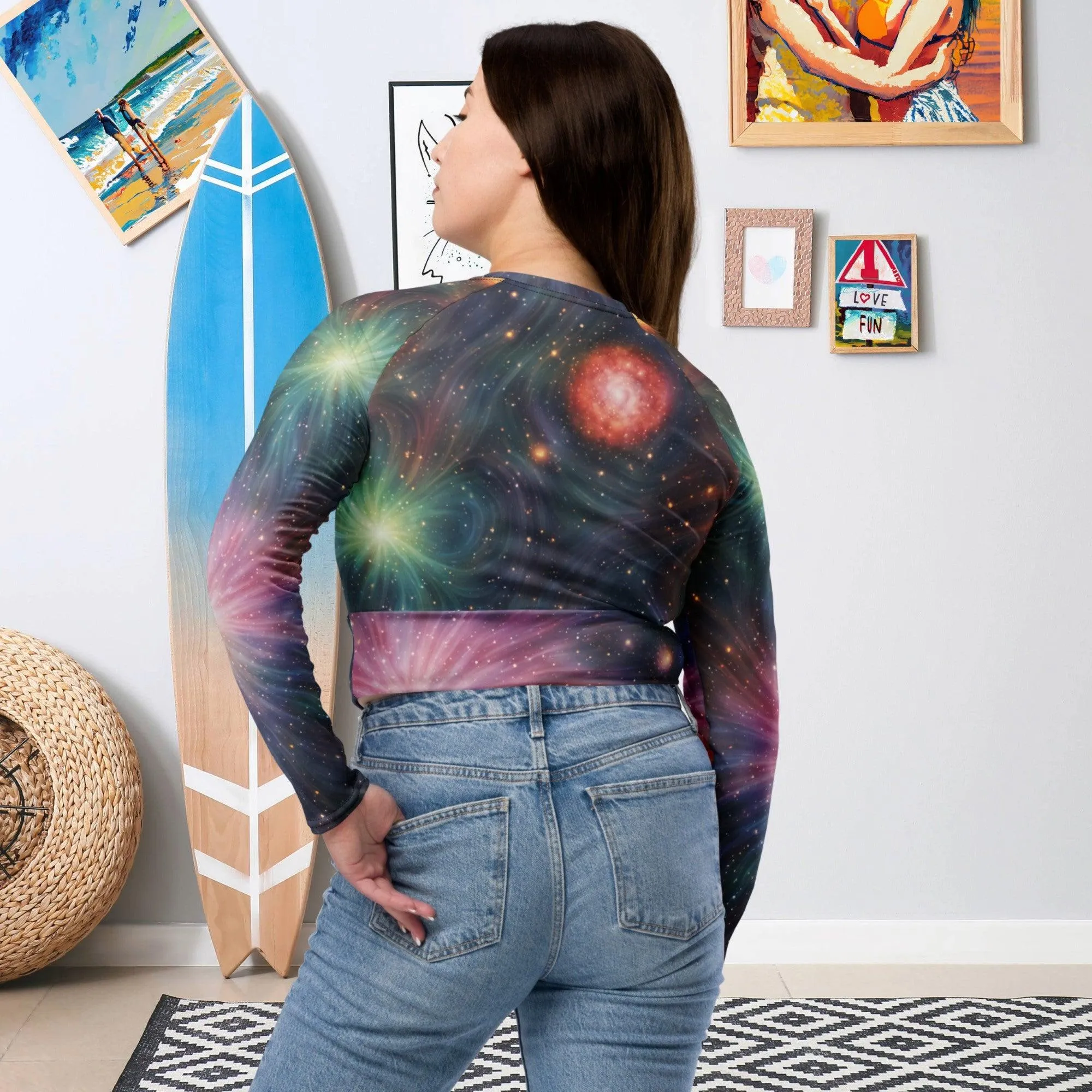 Recycled Long-sleeve Crop Top Astra