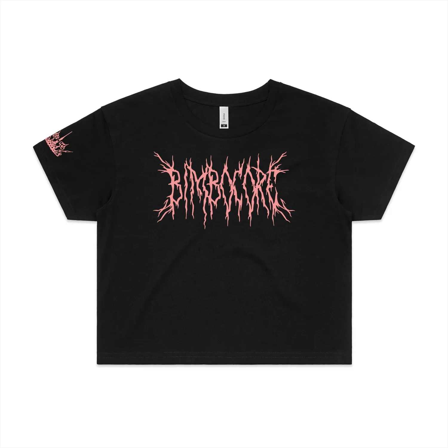 Scene Queen BIMBOCORE Black Crop Top