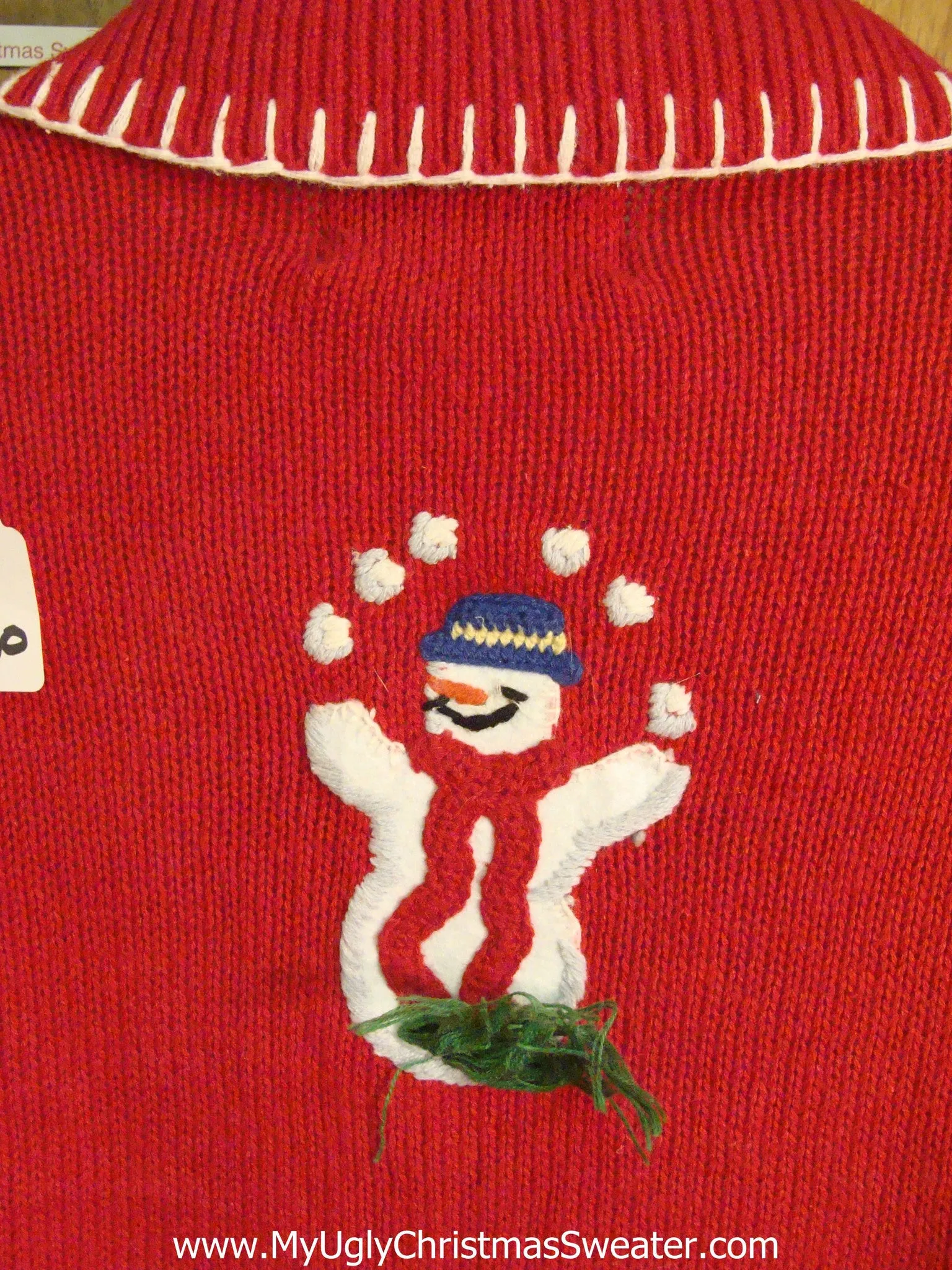 Snowfight Party Light Up Ugly Xmas Sweater